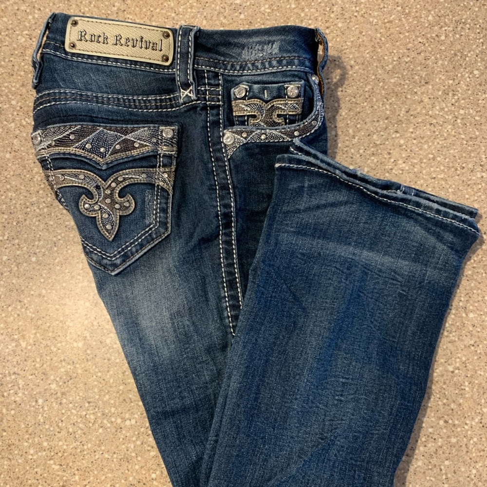 rock revival slim boot size 24